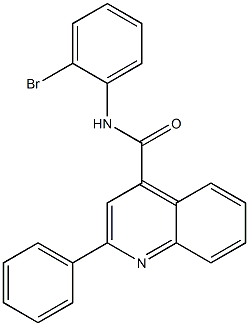 N-(2-bromophenyl)-2-phenylquinoline-4-carboxamide Structure