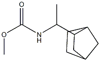methyl N-[1-(3-bicyclo[2.2.1]heptanyl)ethyl]carbamate Struktur