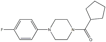 cyclopentyl-[4-(4-fluorophenyl)piperazin-1-yl]methanone Struktur