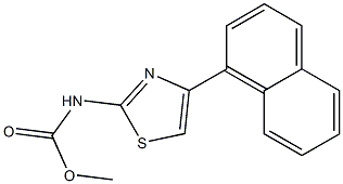 methyl N-(4-naphthalen-1-yl-1,3-thiazol-2-yl)carbamate 结构式