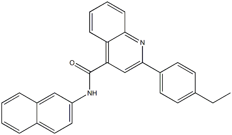 2-(4-ethylphenyl)-N-naphthalen-2-ylquinoline-4-carboxamide Structure