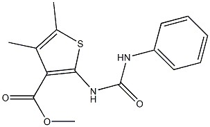 methyl 4,5-dimethyl-2-(phenylcarbamoylamino)thiophene-3-carboxylate Structure
