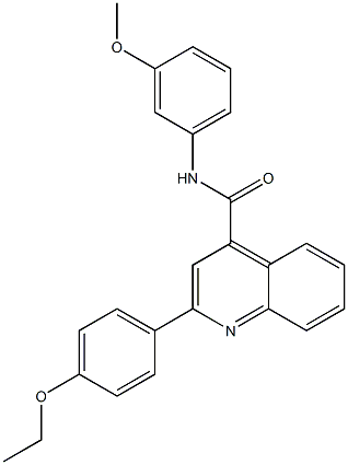 2-(4-ethoxyphenyl)-N-(3-methoxyphenyl)quinoline-4-carboxamide Structure