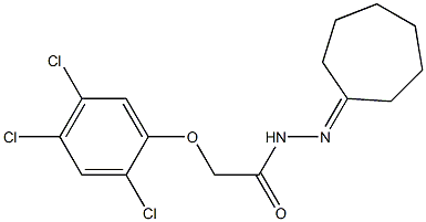  N-(cycloheptylideneamino)-2-(2,4,5-trichlorophenoxy)acetamide