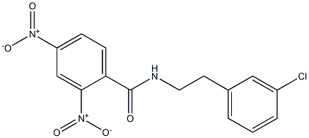 N-[2-(3-chlorophenyl)ethyl]-2,4-dinitrobenzamide Structure