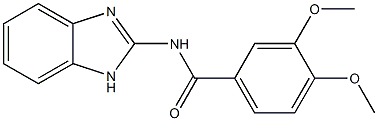 N-(1H-benzimidazol-2-yl)-3,4-dimethoxybenzamide Structure