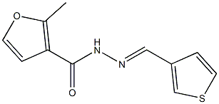 2-methyl-N-[(E)-thiophen-3-ylmethylideneamino]furan-3-carboxamide Structure