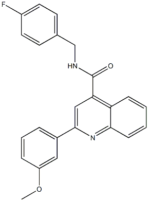  N-[(4-fluorophenyl)methyl]-2-(3-methoxyphenyl)quinoline-4-carboxamide