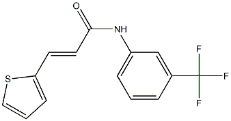 (E)-3-thiophen-2-yl-N-[3-(trifluoromethyl)phenyl]prop-2-enamide Structure