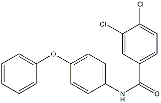 3,4-dichloro-N-(4-phenoxyphenyl)benzamide,,结构式