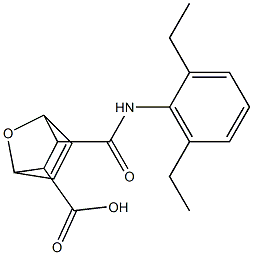 2-[(2,6-diethylphenyl)carbamoyl]-7-oxabicyclo[2.2.1]hept-5-ene-3-carboxylic acid Structure