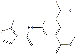 dimethyl 5-[(2-methylfuran-3-carbonyl)amino]benzene-1,3-dicarboxylate Struktur
