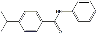 N-フェニル-4-イソプロピルベンズアミド 化学構造式