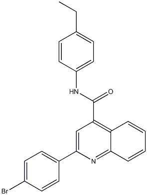 2-(4-bromophenyl)-N-(4-ethylphenyl)quinoline-4-carboxamide Struktur