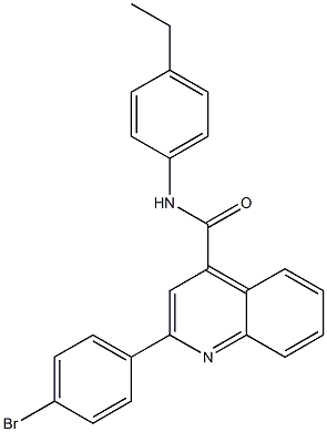 2-(4-bromophenyl)-N-(4-ethylphenyl)quinoline-4-carboxamide Structure