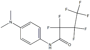 N-[4-(dimethylamino)phenyl]-2,2,3,3,4,4,4-heptafluorobutanamide Struktur