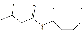 N-cyclooctyl-3-methylbutanamide Struktur