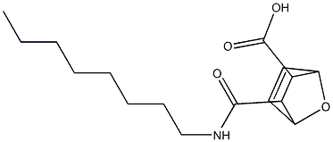 2-(octylcarbamoyl)-7-oxabicyclo[2.2.1]hept-5-ene-3-carboxylic acid Structure