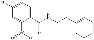 4-chloro-N-[2-(cyclohexen-1-yl)ethyl]-2-nitrobenzamide Structure