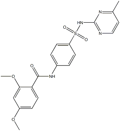 2,4-dimethoxy-N-[4-[(4-methylpyrimidin-2-yl)sulfamoyl]phenyl]benzamide Structure