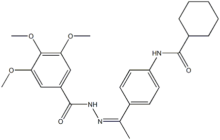 N-[(Z)-1-[4-(cyclohexanecarbonylamino)phenyl]ethylideneamino]-3,4,5-trimethoxybenzamide