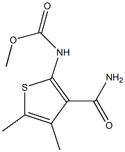 methyl N-(3-carbamoyl-4,5-dimethylthiophen-2-yl)carbamate Structure