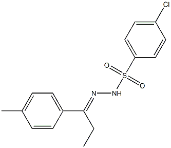 4-chloro-N-[(E)-1-(4-methylphenyl)propylideneamino]benzenesulfonamide Structure