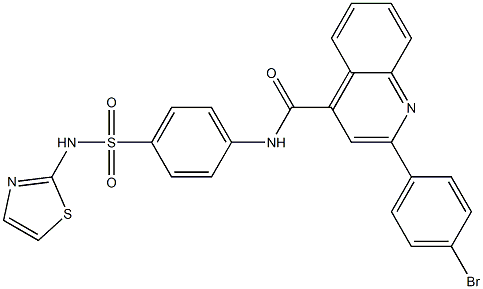 2-(4-bromophenyl)-N-[4-(1,3-thiazol-2-ylsulfamoyl)phenyl]quinoline-4-carboxamide Structure