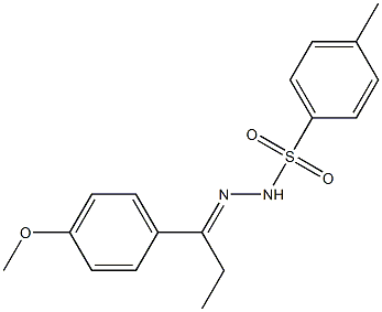 N-[(E)-1-(4-methoxyphenyl)propylideneamino]-4-methylbenzenesulfonamide Structure