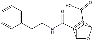 2-(2-phenylethylcarbamoyl)-7-oxabicyclo[2.2.1]hept-5-ene-3-carboxylic acid Structure