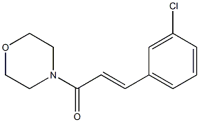 (E)-3-(3-chlorophenyl)-1-morpholin-4-ylprop-2-en-1-one Struktur