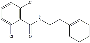 2,6-dichloro-N-[2-(cyclohexen-1-yl)ethyl]benzamide 结构式