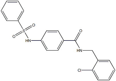 4-(benzenesulfonamido)-N-[(2-chlorophenyl)methyl]benzamide