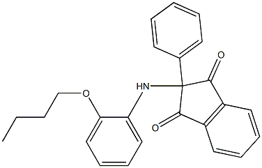 2-(2-butoxyanilino)-2-phenylindene-1,3-dione Structure
