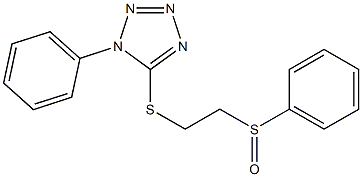 5-[2-(benzenesulfinyl)ethylsulfanyl]-1-phenyltetrazole Structure