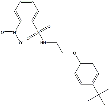 N-[2-(4-tert-butylphenoxy)ethyl]-2-nitrobenzenesulfonamide Struktur