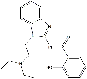 N-[1-[2-(diethylamino)ethyl]benzimidazol-2-yl]-2-hydroxybenzamide Structure