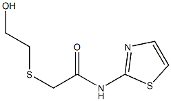 2-(2-hydroxyethylsulfanyl)-N-(1,3-thiazol-2-yl)acetamide Structure