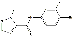 N-(4-bromo-3-methylphenyl)-2-methylpyrazole-3-carboxamide Struktur