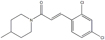 (E)-3-(2,4-dichlorophenyl)-1-(4-methylpiperidin-1-yl)prop-2-en-1-one Structure