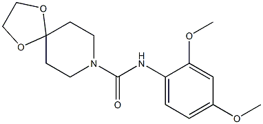 N-(2,4-dimethoxyphenyl)-1,4-dioxa-8-azaspiro[4.5]decane-8-carboxamide Structure