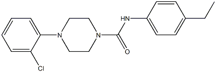  4-(2-chlorophenyl)-N-(4-ethylphenyl)piperazine-1-carboxamide