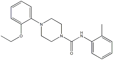 4-(2-ethoxyphenyl)-N-(2-methylphenyl)piperazine-1-carboxamide Structure
