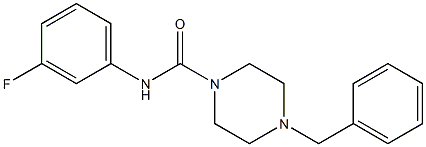 4-benzyl-N-(3-fluorophenyl)piperazine-1-carboxamide Structure