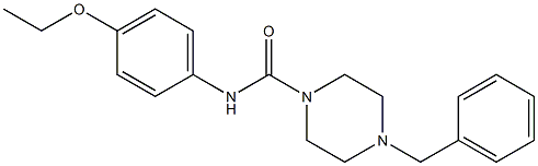 4-benzyl-N-(4-ethoxyphenyl)piperazine-1-carboxamide Structure