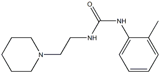 1-(2-methylphenyl)-3-(2-piperidin-1-ylethyl)urea Struktur