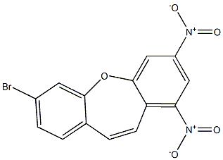 3-bromo-7,9-dinitrobenzo[b][1]benzoxepine Struktur