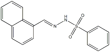 N-[(E)-naphthalen-1-ylmethylideneamino]benzenesulfonamide Structure