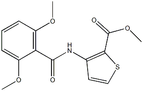 methyl 3-[(2,6-dimethoxybenzoyl)amino]thiophene-2-carboxylate Structure