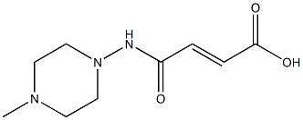 (E)-4-[(4-methylpiperazin-1-yl)amino]-4-oxobut-2-enoic acid 化学構造式